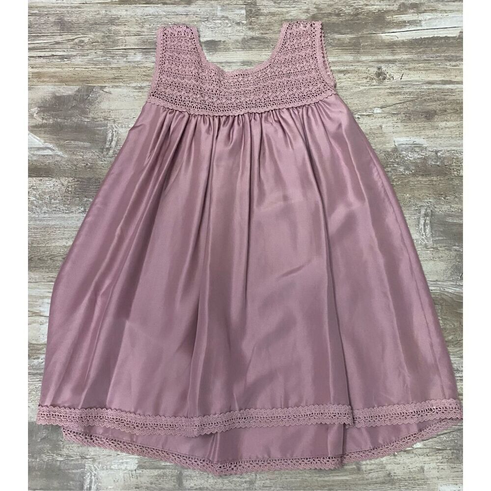 Susana Monaco 100% Silk Crotchet Babydoll Dress Size Medium